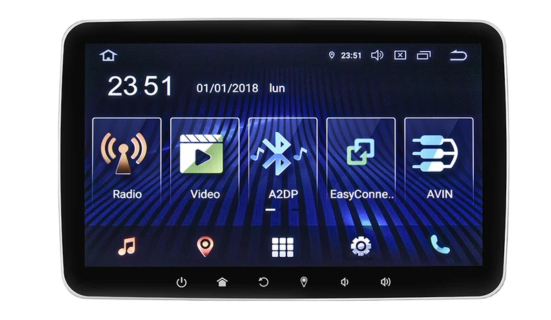 Phonocar VM052E Mediastation 1 DIN con monitor 10.1" HD, Android 9.0, Bluetooth GPS e mappe