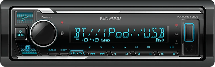 Kenwood KMM-BT306 autoradio 1 din con Bluetooth integrato, Spotify e Amazon Alexa