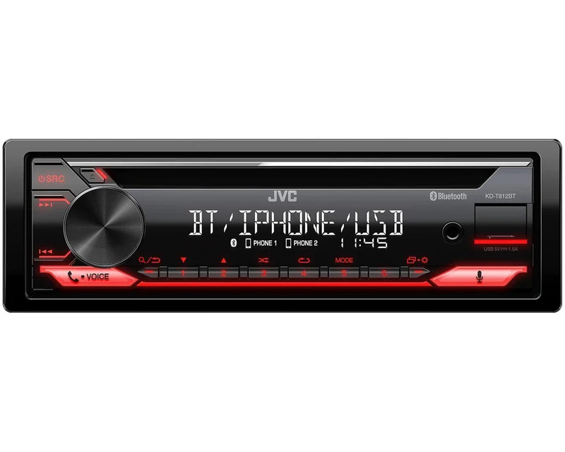 JVC KD-T812BT autoradio 1 din Amazon App Alexa / Bluetooth / USB / Spotify / FLAC