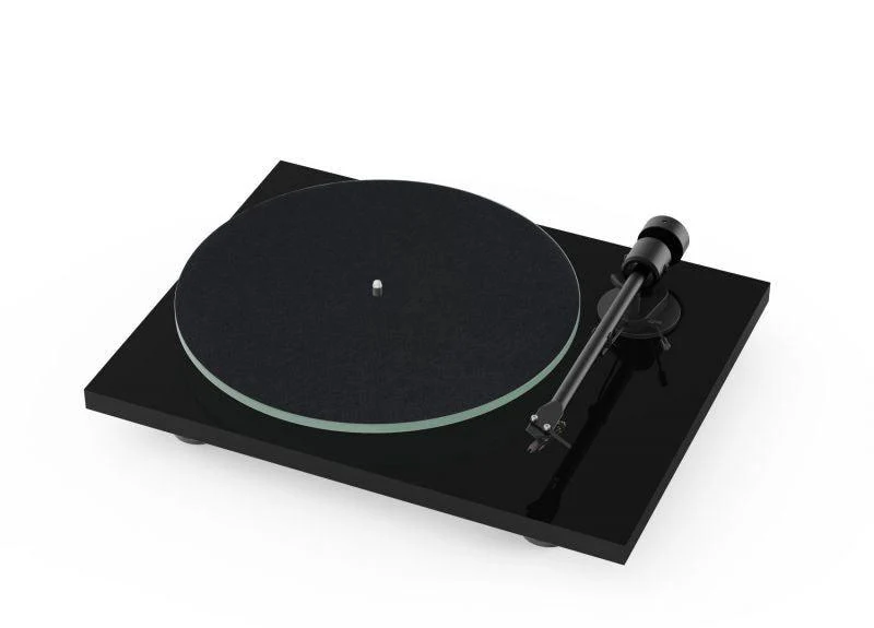 Pro-ject T1 NERO giradischi hifi con testina Ortofon OM5E e coperchio parapolvere