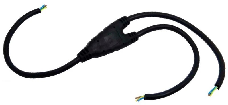 SPLITTER CEE CAVO CORRENTE SDOPPIO 3X0,5MT SU 3 POLI 1PH+T+N ISOLAMENTO NEOPRENE H05VV-F 3X2.5MM2