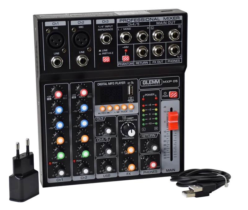 GLEMM MXP 05 Mixer microfonico 5 canali