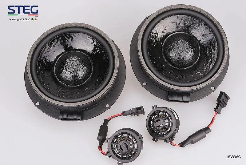 STEG MVW6C kit altoparlanti custom per VW VOLKSWAGEN Made in Italy!