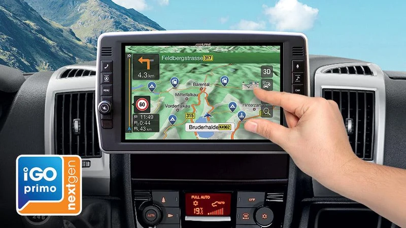 Alpine X903D-DU2 autoradio per FIAT Ducato III, Citroën Jumper II e Peugeot Boxer II con GPS, Android auto e Apple Car Play