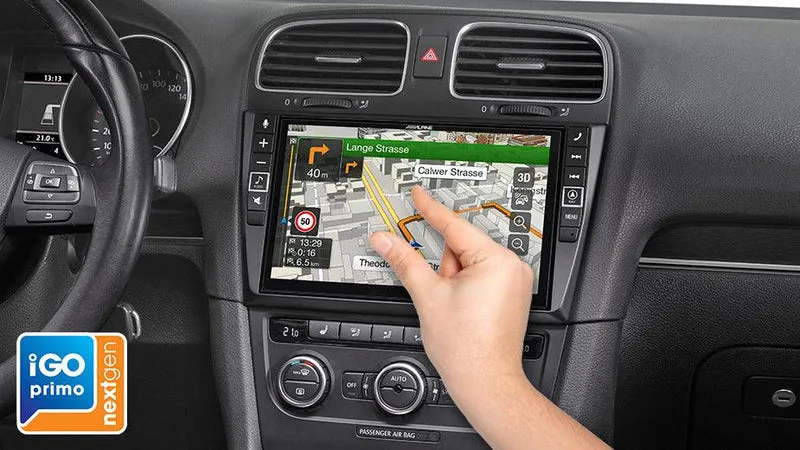 Alpine X903D-G6 autoradio 2 din per VW Golf VI con GPS, Android auto e Apple Car Play