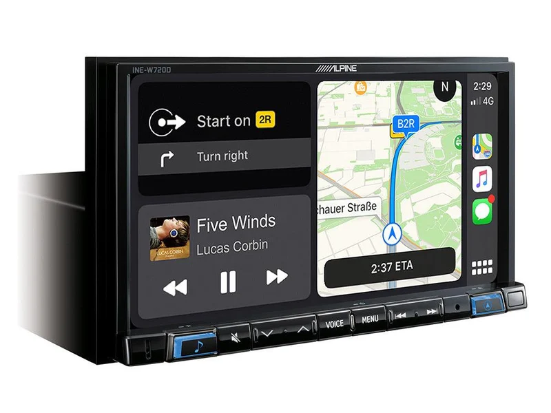 Alpine INE-W720D autoradio 2 DIN Navi 7” mappa TomTom, Apple CarPlay e Android Auto