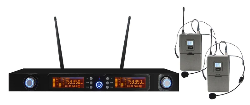 KARMA SET 7822LAV Doppio Radiomicrofono UHF ad archetto
