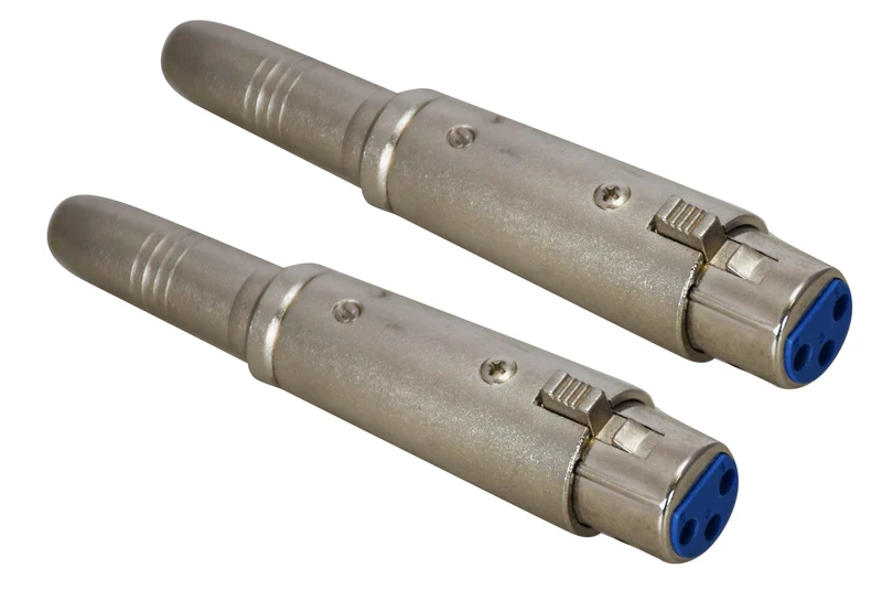 KARMA CA 8232 Coppia adattatori audio 2x XLR f/presa Jack 6,3mm mono