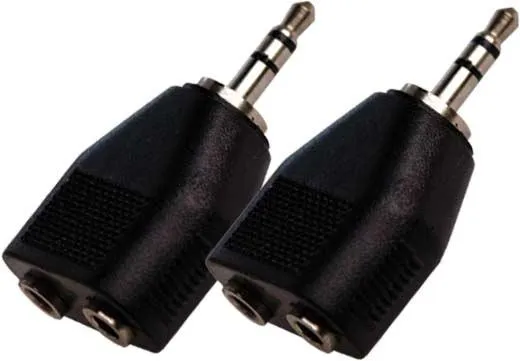 KARMA CA 8240 Coppia adatt. audio da 2presa 3,5mm stereo a Jack3,5 stereo
