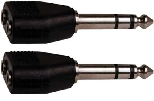 KARMA CA 8256 Coppia adattatori audio Jack 6,3mm st/ 2prese 3,5mm stereo