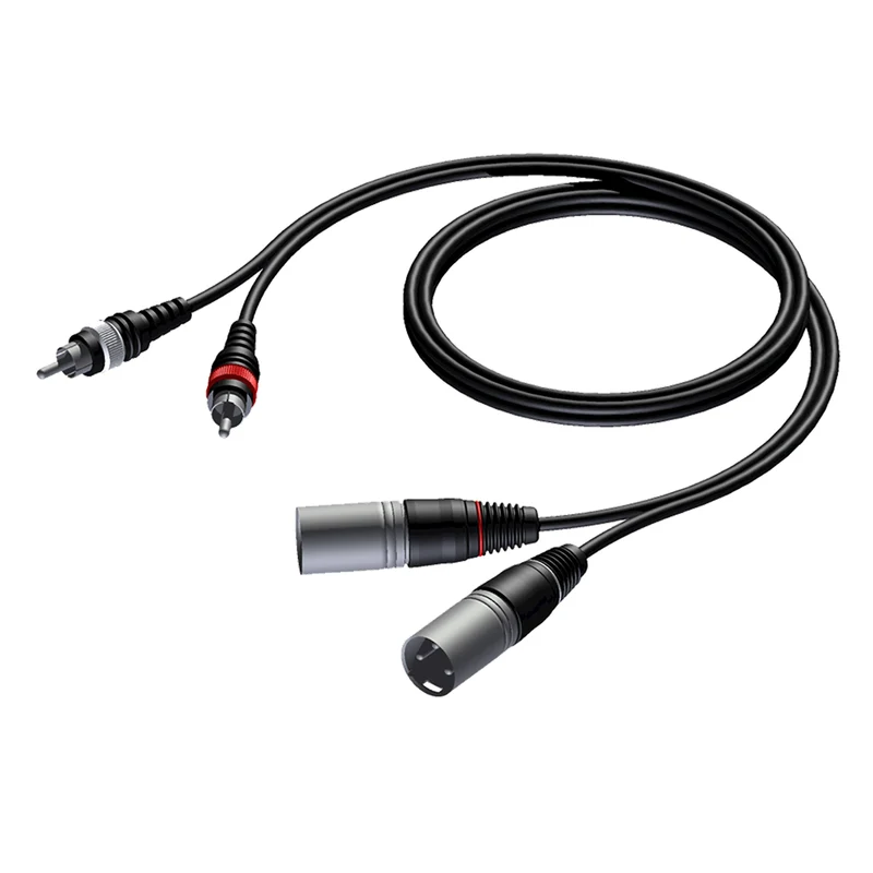 PROCAB CAB 701-1-5 Cavo audio 1,5mt 2x XLR maschio/ 2xRCA maschio