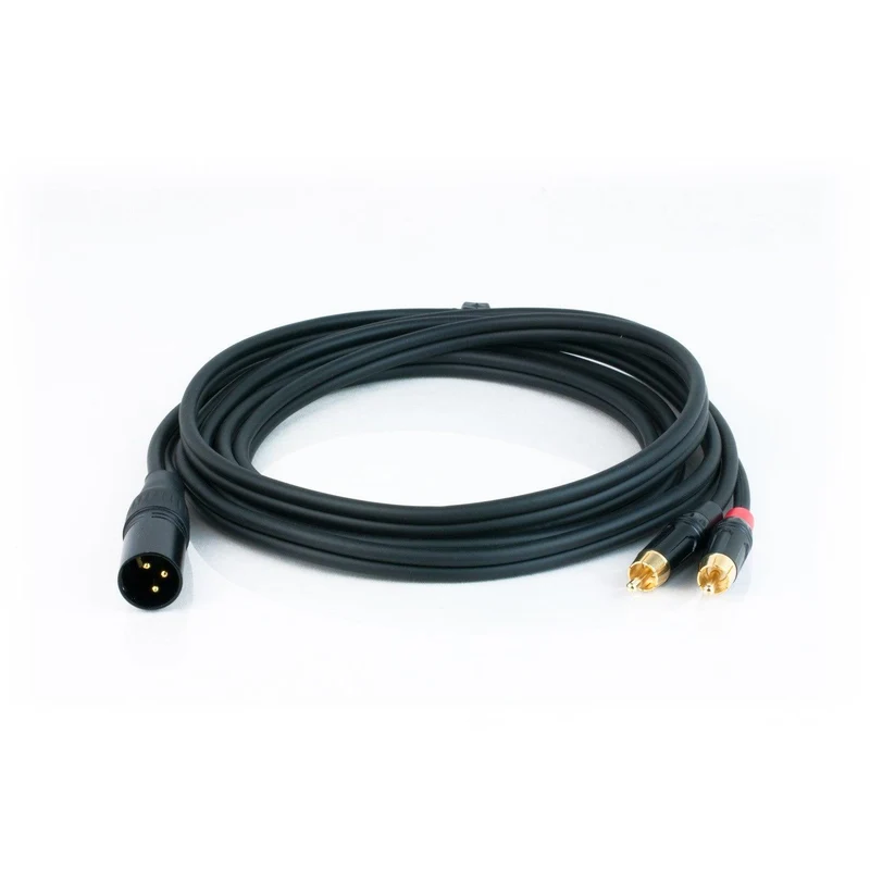 Master Audio RCA391/3 cavo audio alta qualità con 2 RCA maschi + 1 XLR 3 poli maschio