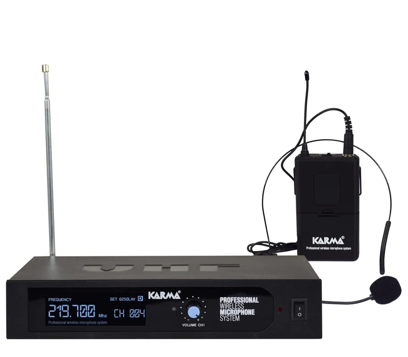 KARMA SET 6250LAV-D Radiomicrofono VHF ad archetto