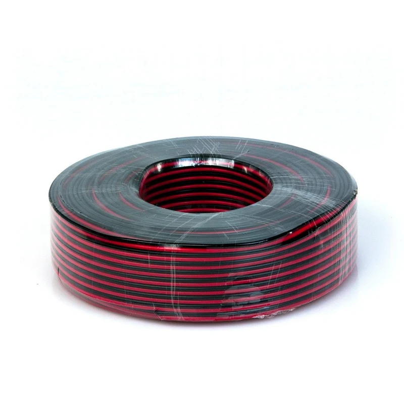Master Audio QX5100/1.5 Cavo piattina 2x1.5mmq rosso/nero rocchetta da 100 metri