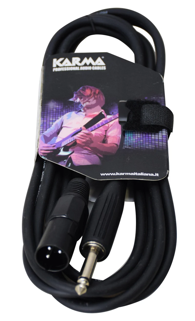 KARMA CA 8257M Cavo audio Jack 6,3 - XLR M - 3mt