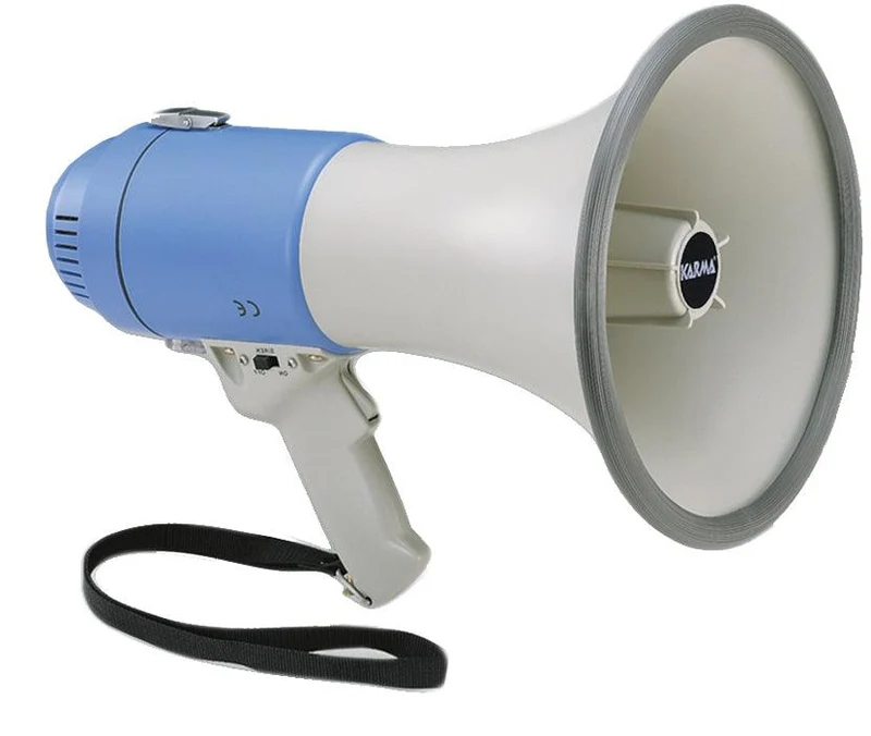 KARMA GT 1227SW Megafono 25W con sirena e fischietto