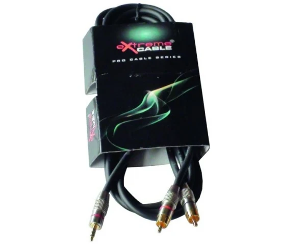 EXTREME 1MJS2R2PRO DA MINI JACK STEREO MASCHIO 1/8" 3.5MM A 2X RCA MASCHIO 2 METRI