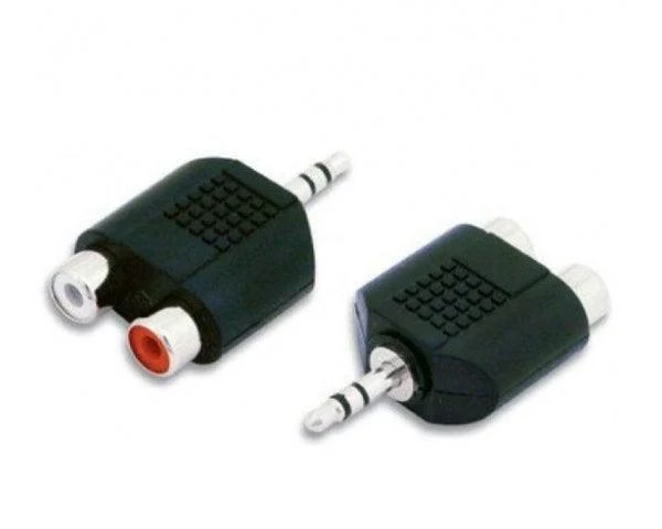 EXTREME ADA MJSM-2RF ADATTATORE MINI JACK MASCHIO 3,5 / 2 RCA FEMMINA