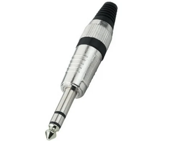EXTREME CONNETTORE JACK TRS STEREO VOLANTE 1/4" 6,3mm COLORE NERO