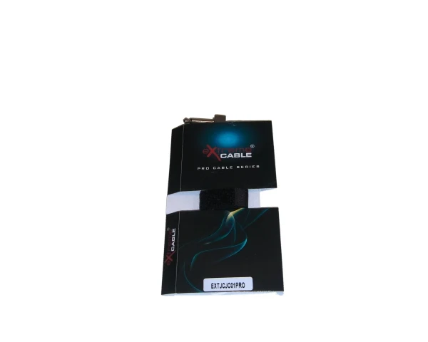EXTREME JCJC01PRO CAVO JACK 1/4" 6,3MM-JACK 1/4" 6,3MM 0,1 MT CONNETTORI PROFESSIONALI IN METALLO