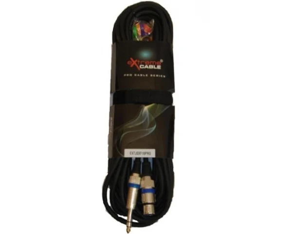 EXTREME JSXF10PRO CAVO JACK STEREO 1/4" 6.3mm- XLR FEMMINA CAVO AUDIO DI SEGNALE SCHERMATO 10MT