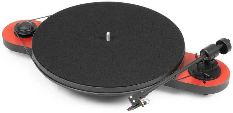 Pro-Ject Elemental Giradischi Trazione a cinghia braccio e di testina Ortofon ROSSO/NERO