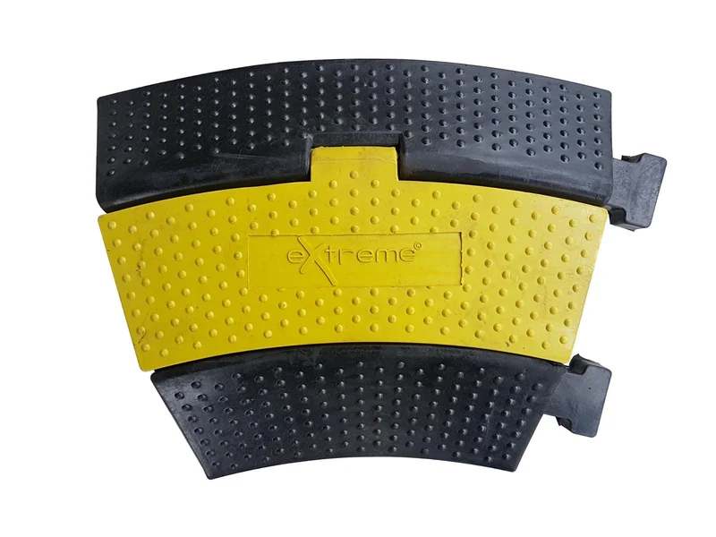 EXTREME CC2230 PRO PEDANA PASSACAVO CARRABILE CURVA DA 30° 2 CANALI DA 30mm CARICO 20 TONNELLATE LARGA 50mm