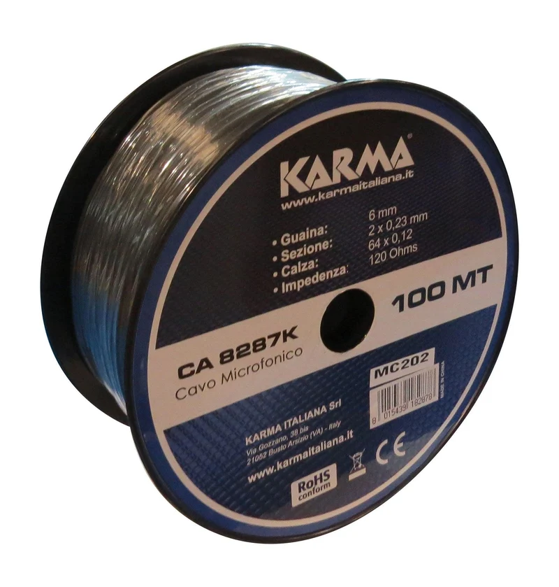 KARMA CA 8287K Cavo microfonico bilanciato - 100mt