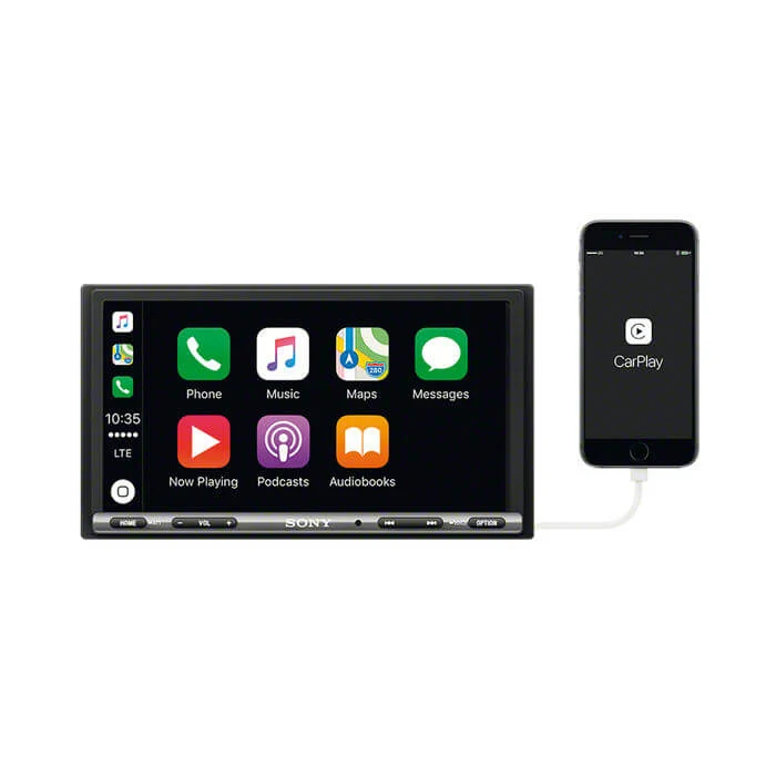 Sony XAV-AX3005ANT autoradio DAB+ con antenna, Android Auto, Apple Car Play, Bluetooth 3.0 e monitor 7"