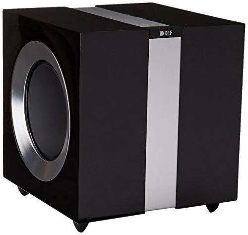 KEF R400B Subwoofer amplificato NERO 2x Woofer da 23cm 2x250W