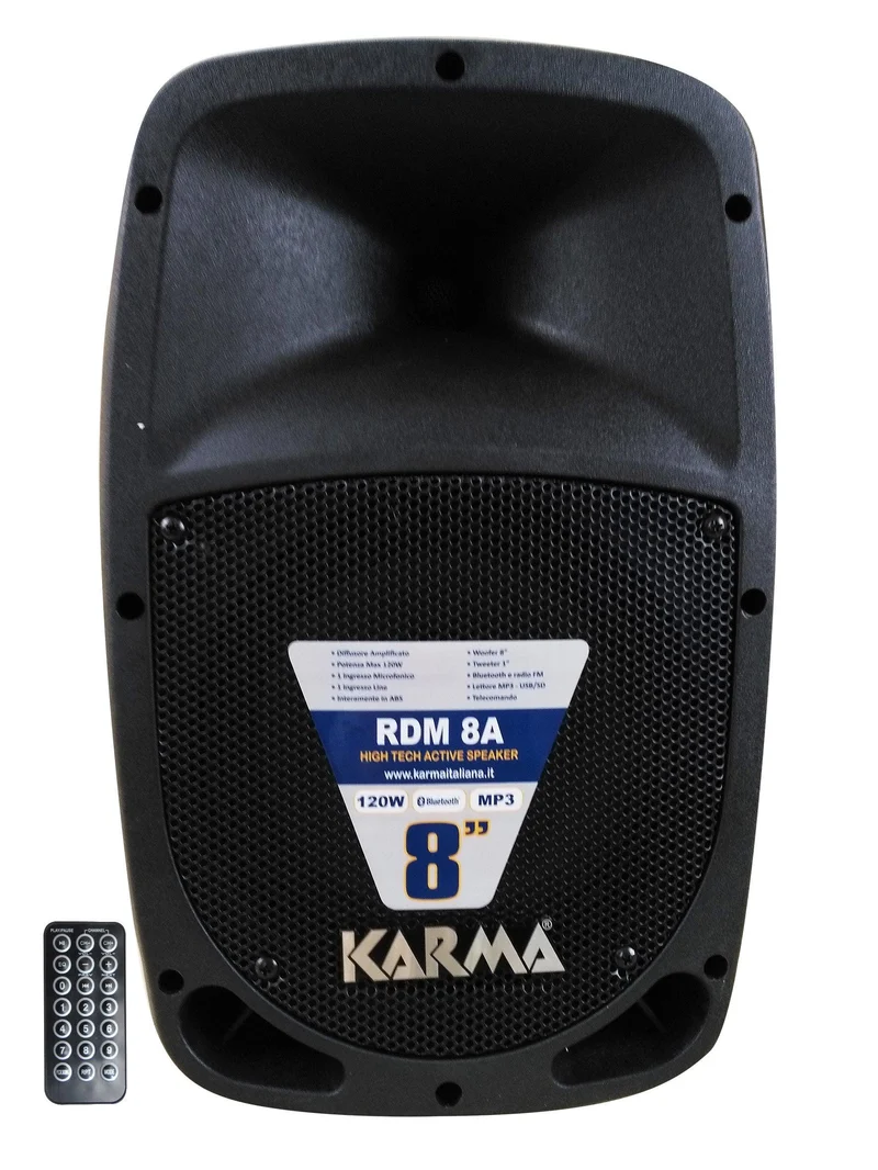 KARMA RDM 8A Box amplificato da 120W con USB+BT