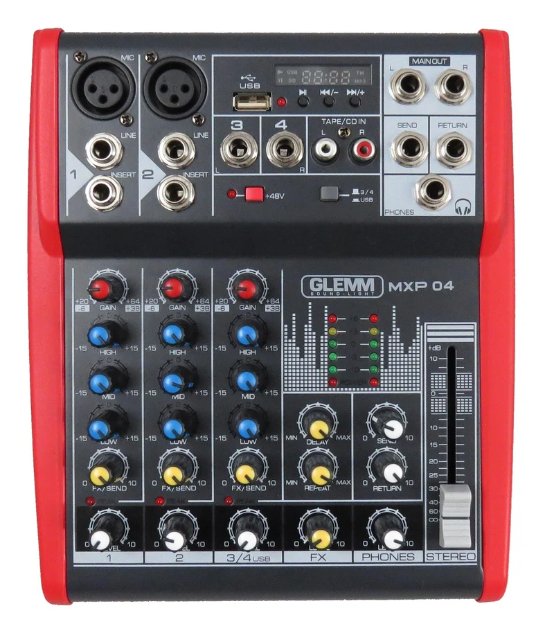 GLEMM MXP 04 Mixer microfonico 4 canali