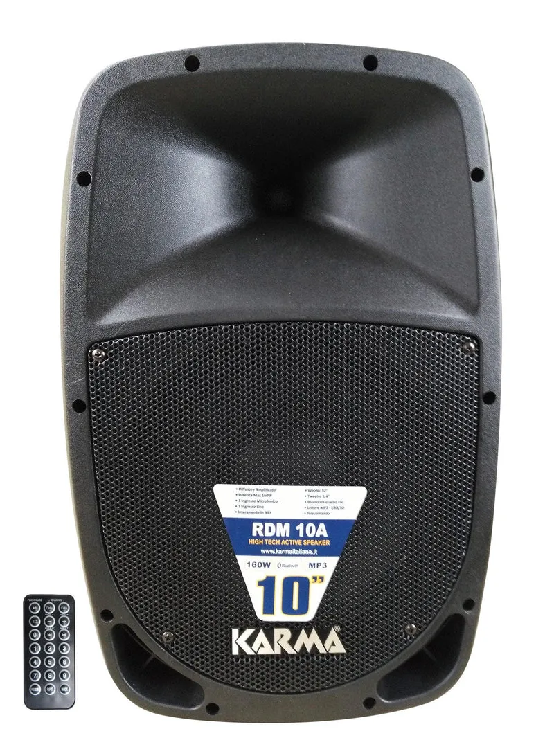 KARMA RDM 10A Box amplificato da 160W con USB+BT