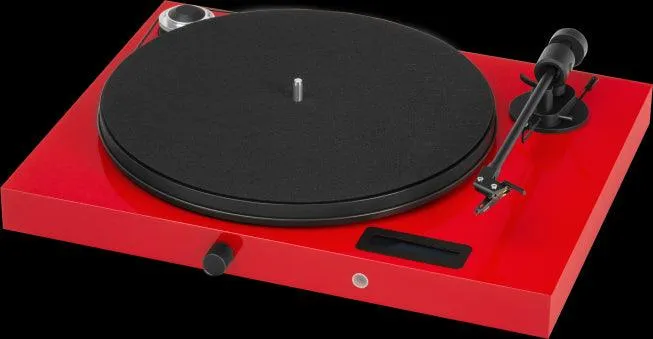 PRO-JECT Juke Box E Giradischi all-in-one amplificato Plug & Play, ROSSO