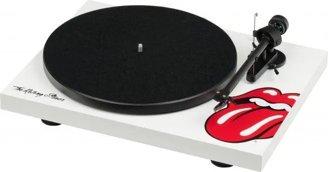 PRO-JECT Rolling Stones Recordplayer giradischi con braccio da 8.6'', BIANCO