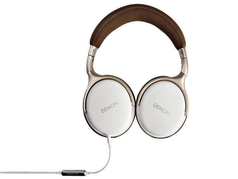 DENON AH-D1200 Cuffie stereo On-Ear da esterno, BIANCO