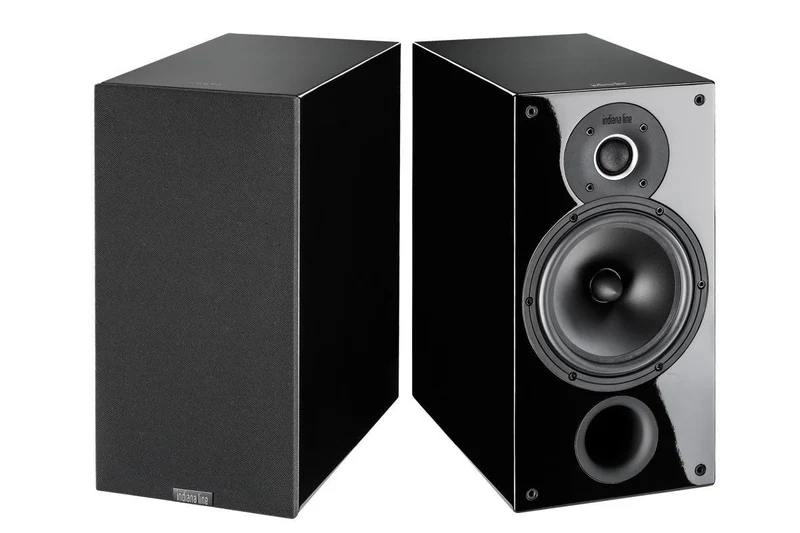 Indiana Line TESI 262 LN Diffusori (Coppia) 2 vie da scaffale, woofer 160 mm 30-120 Watt, 4-8 ohm (High Gloss Nero)