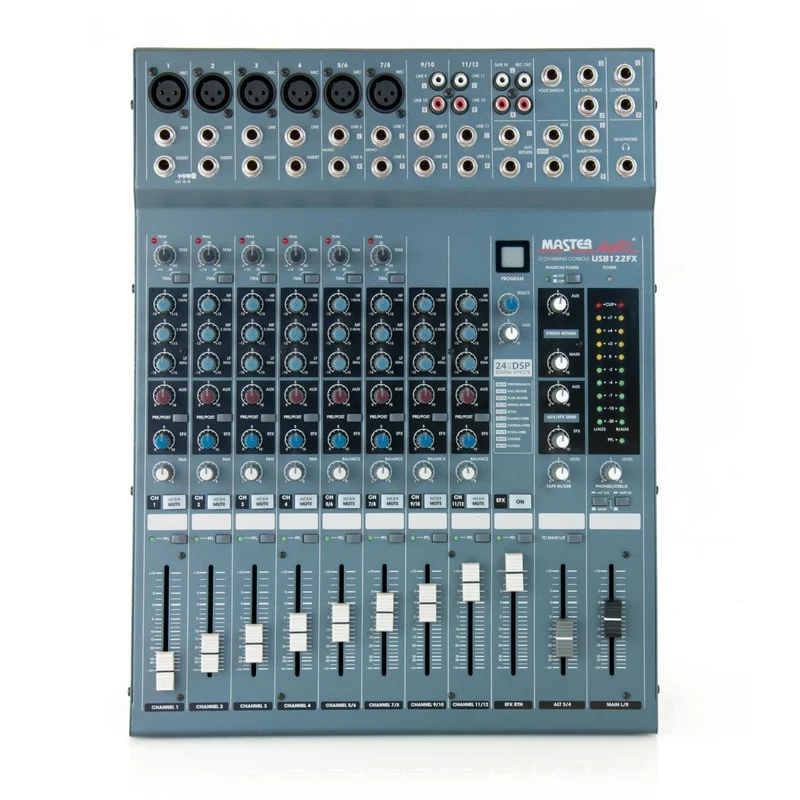 Master Audio USB122FX mixer 4 BUS compatto con effetti e porta USB