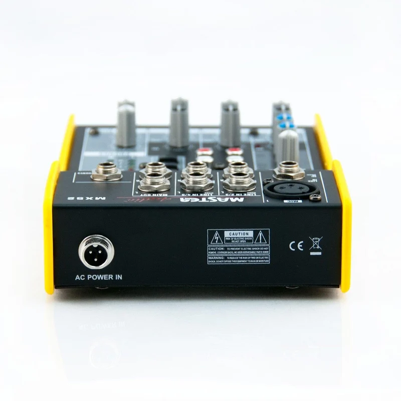 Master Audio MX52 Mixer compatto a 5 canali, 1 mono e 4 stereo, alimentazione +48v