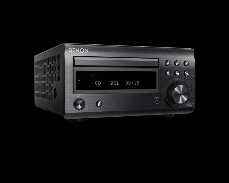 DENON RCD-M41 Sintoamplificatore Micro HiFi con CD, Bluetooth e Radio,NERO