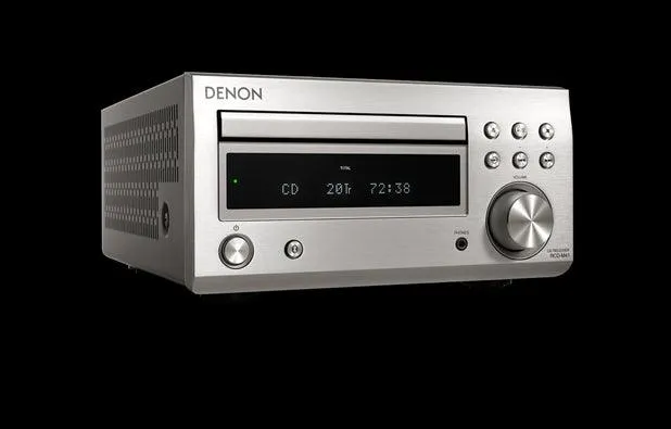 DENON RCD-M41 Sintoamplificatore Micro HiFi con CD, Bluetooth e Radio, SILVER