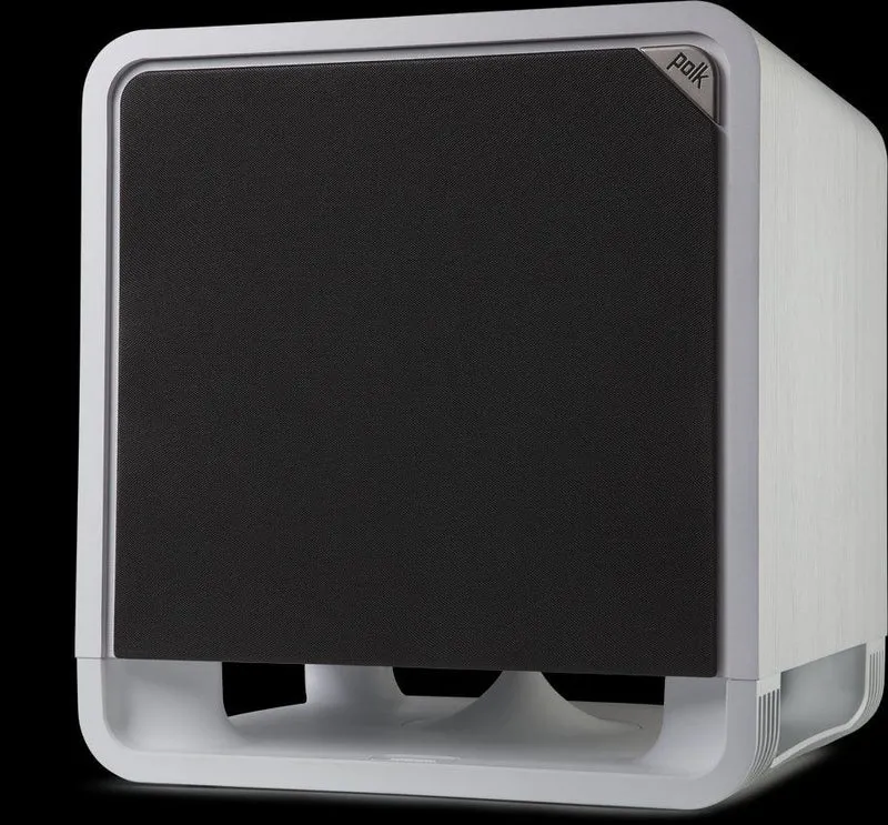 POLK AUDIO HTS 12 BIANCO Subwoofer attivo con bass reflex a pavimento Power Port 400W