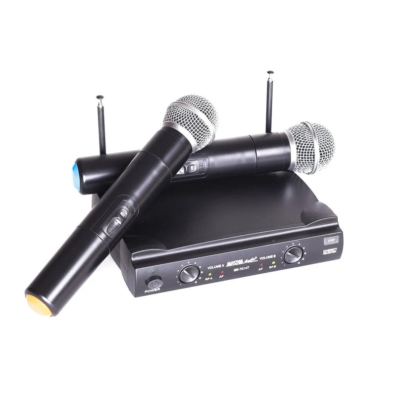 Master Audio BE7014H Radiomicrofoni VHF Sistema wireless COPPIA palmari