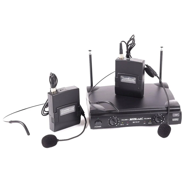 Master Audio BE7014T Radiomicrofoni VHF Sistema wireless COPPIA ad archetto