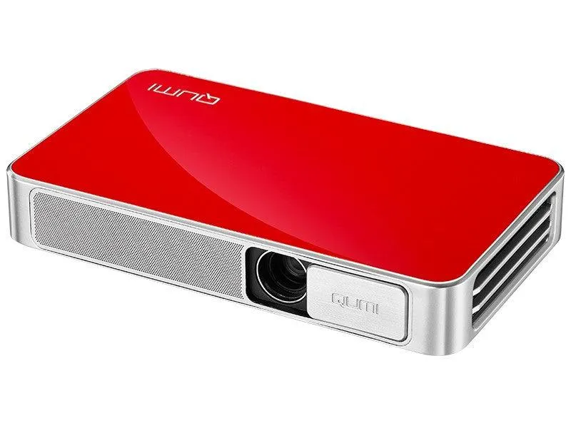VIVITEK Qumi Q3 Plus Videoproiettore WiFi Tascabile LED DLP WXGA, 1.280x720, batteria integrata 8000 mA - ROSSO