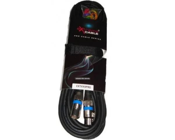 EXTREME CAVO MICROFONO/CASSE 8 METRI 1 CONNETTORE XLR MASCHIO 1 FEMMINA + STRAP + 12 ANELLINI CAVO MICROFONICO 6.5MM CONNETTORI SMONTABILI METALLO ANTISCIVOLO
