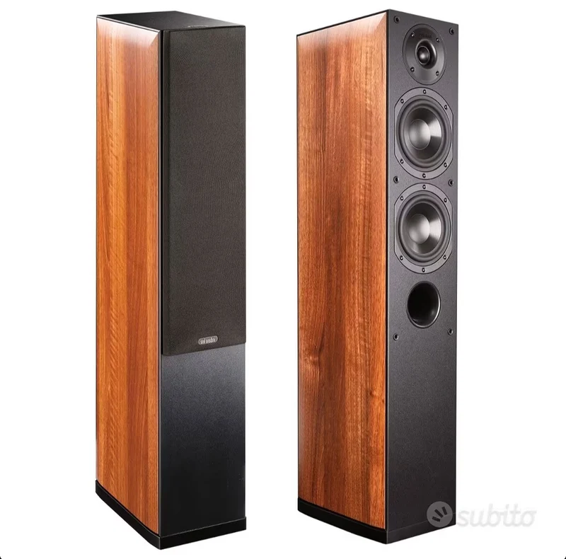 Indiana Line NOTA 550 XL Diffusori da pavimento (Coppia) 3 vie 30-130 Watt (vinile noce chiaro)
