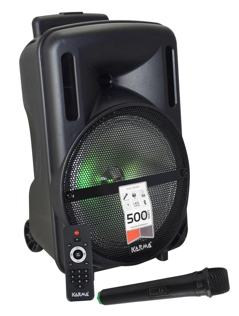 KARMA HPSB 10 Diffusore amplificato con radiomicrofono 500W PMPO