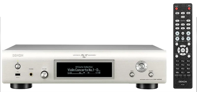 Denon DNP-800NE SILVER Lettore audio di rete, Internet Radio, wireless e ethernet, Bluetooth, GAR. ITALIA