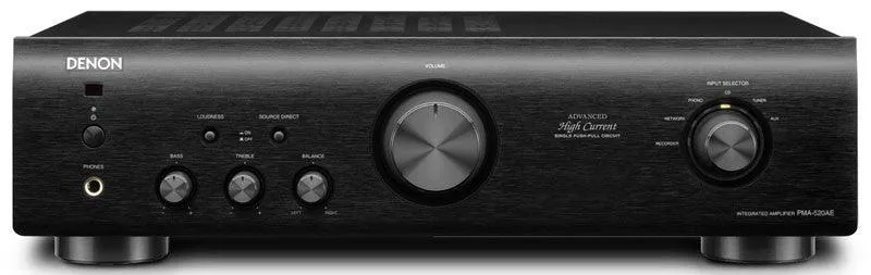 DENON PMA-520AE Amplificatore integrato HIGH END, 45 + 45W RMS, NERO